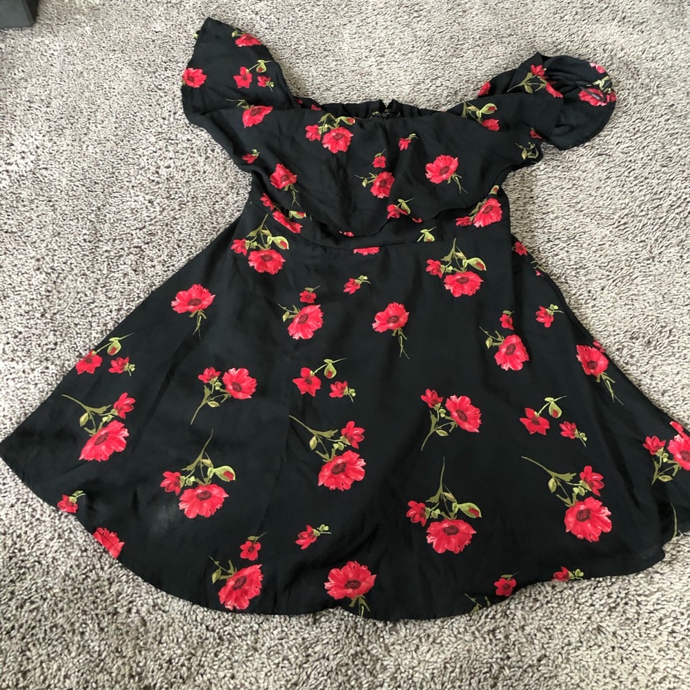 Salsa dress off the shoulder ruffle